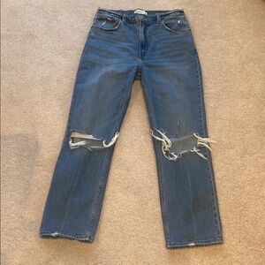 Abercrombie & Fitch “The Ankle Straight” Ultra High Rise Jeans 30/10